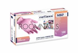 НИТРИЛНИ РЪКАВИЦИ REFLEXX N82 РОЗОВИ РАЗМЕР XS